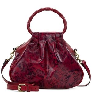 Nwt new Patricia Nash Milburn crossbody roses leather Ret$199
